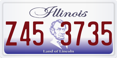 IL license plate Z453735