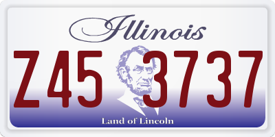 IL license plate Z453737