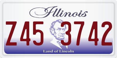 IL license plate Z453742