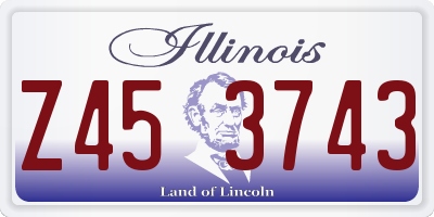 IL license plate Z453743