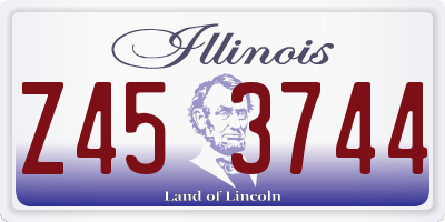IL license plate Z453744