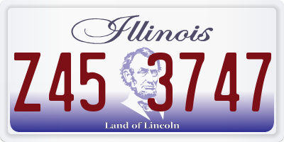 IL license plate Z453747