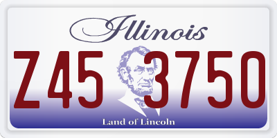 IL license plate Z453750
