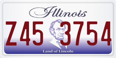 IL license plate Z453754