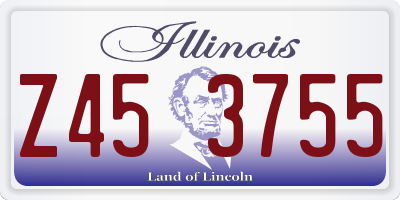 IL license plate Z453755