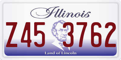 IL license plate Z453762