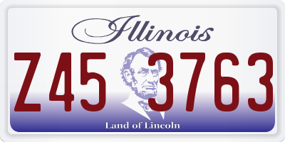 IL license plate Z453763