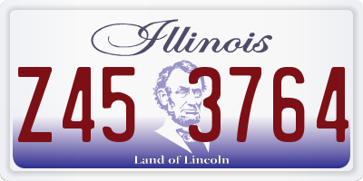 IL license plate Z453764