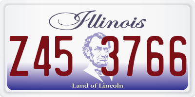 IL license plate Z453766