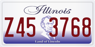 IL license plate Z453768