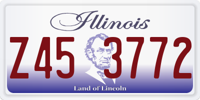 IL license plate Z453772
