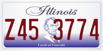 IL license plate Z453774