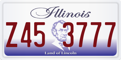 IL license plate Z453777