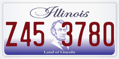 IL license plate Z453780