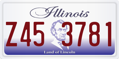 IL license plate Z453781