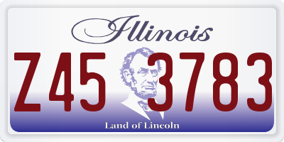 IL license plate Z453783