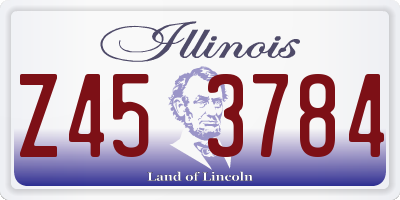 IL license plate Z453784