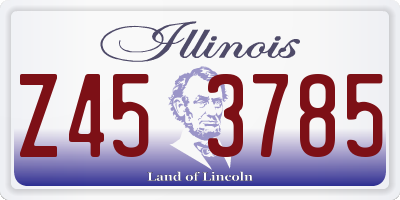 IL license plate Z453785