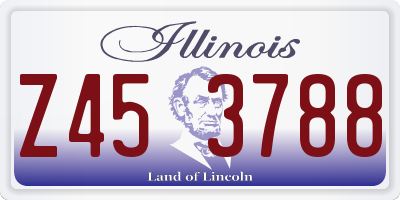 IL license plate Z453788