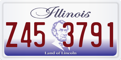 IL license plate Z453791