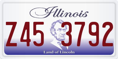 IL license plate Z453792
