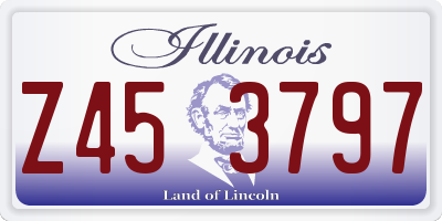 IL license plate Z453797