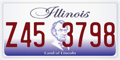 IL license plate Z453798