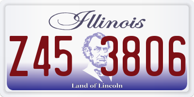 IL license plate Z453806