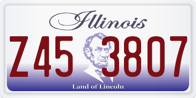 IL license plate Z453807