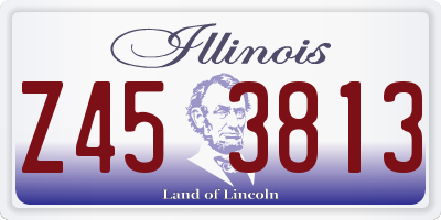 IL license plate Z453813