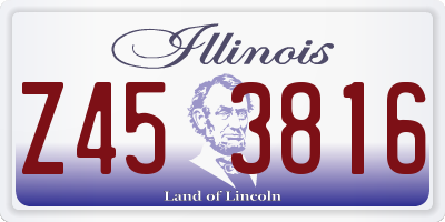 IL license plate Z453816