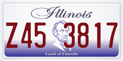 IL license plate Z453817