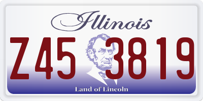IL license plate Z453819