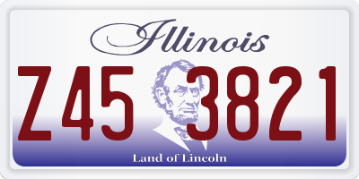 IL license plate Z453821