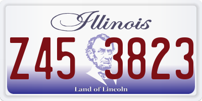 IL license plate Z453823