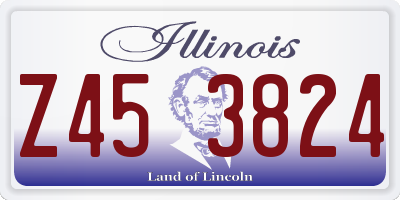 IL license plate Z453824