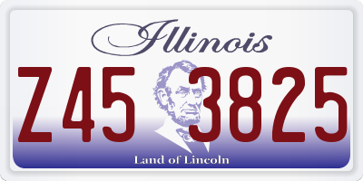 IL license plate Z453825