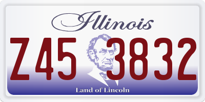 IL license plate Z453832