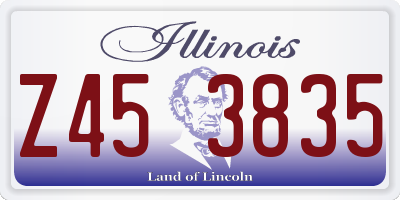 IL license plate Z453835