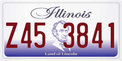 IL license plate Z453841