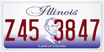 IL license plate Z453847