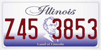 IL license plate Z453853