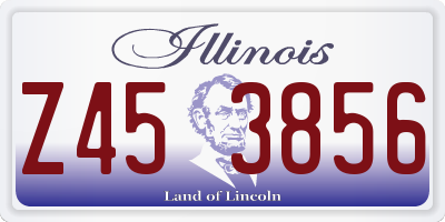 IL license plate Z453856