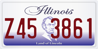 IL license plate Z453861