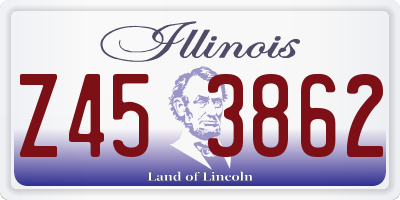 IL license plate Z453862