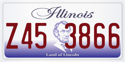 IL license plate Z453866
