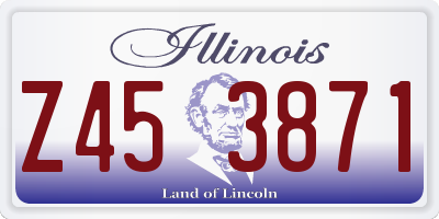 IL license plate Z453871