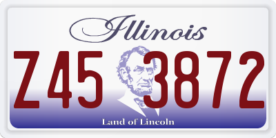 IL license plate Z453872