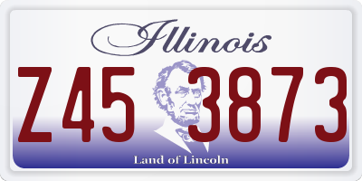IL license plate Z453873