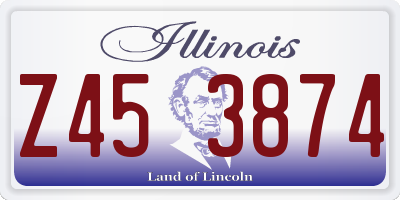 IL license plate Z453874